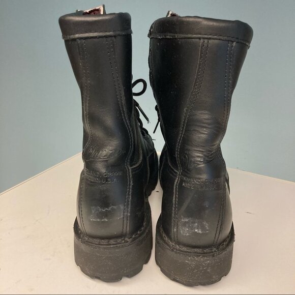 WOMEN - DANNER Sz 9 Moto Military Style Y2K Lined Leather Mid-Calf Lace Up Boots - Picture 11 of 15